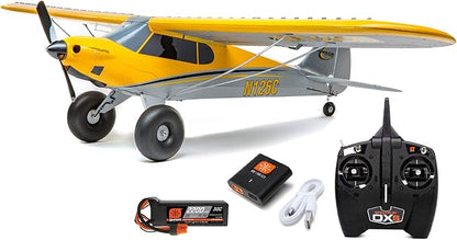 HobbyZone RC Airplane Carbon Cub S 2 1.3m Ready-to-Fly (Transmitter Battery and Charger Included) with Safe HBZ32000 Yellow MultiUnisex Adult