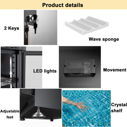 AUTENS 80L Dehumidifying Dry Cabinet Box, Digital Control Noiseless and Energy Saving, 4 Layers for DSLR SLR Camera Lens and Electronic Equipment Storage,Temperature Humidity LED Dual Screen