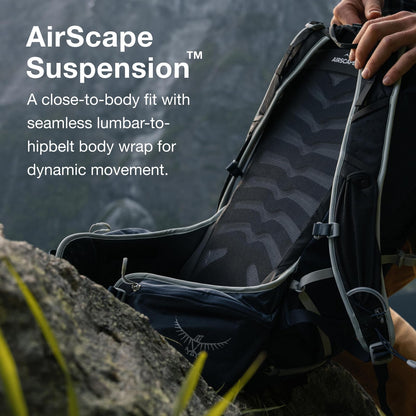 Osprey Talon 22L Men's Hiking Backpack with Hipbelt, Ceramic Blue, L/XL