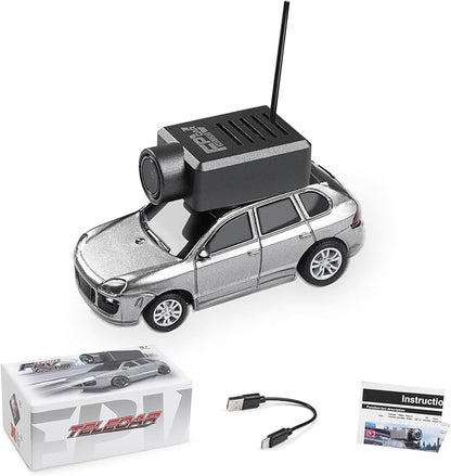 WLtoys Mini RC Car 1:64 Scale FPV RC Drift Car with 720P HD Camera 2.4GHz WiFi App Control with Gyro Mini Racing Toys for Teens and Adults(Sliver)