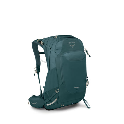 Osprey Manta 24L Men's Hiking Backpack with Hydraulics Reservoir - Hydration Pack with Water Bladder, Torrent Blue