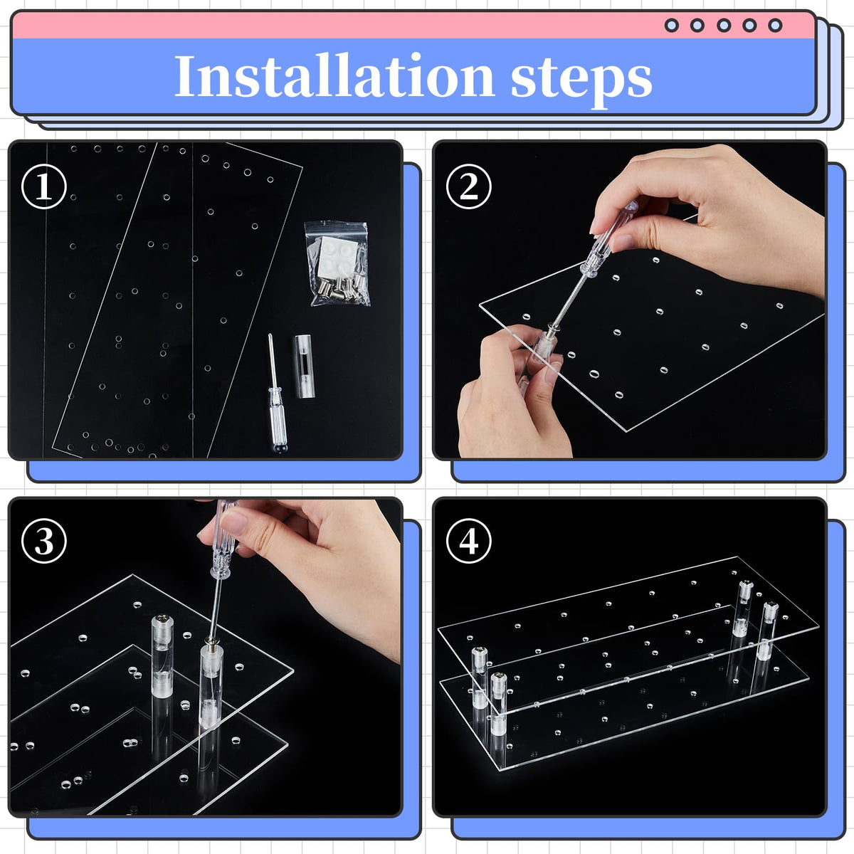 Kucoele Cake Pop Mold Set with 21 Hole Acrylic Lollipop Display Holder