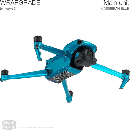 WRAPGRADE Skin Compatible with DJI Mavic 3 Pro (Caribbean Blue)