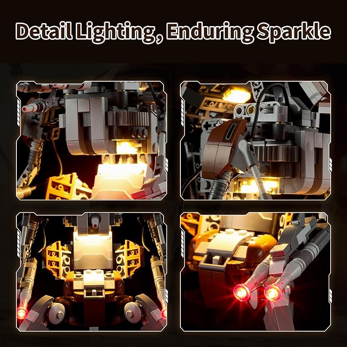 BRIKSMAX Led Lighting Kit for Lego-75381 Droideka - Compatible with Lego Star Wars Building Set- Not Include Lego Set