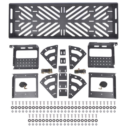 Getanye 32" - 40" Spare Tire Utility Cargo Basket Storage Tray Replacement for Jeep Wrangler JK JL TJ YJ CJ Ford Bronco SUV