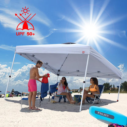 CLAETF 10x10 Pop Up Canopy Tent,10X10FT (White, 10x10FT)