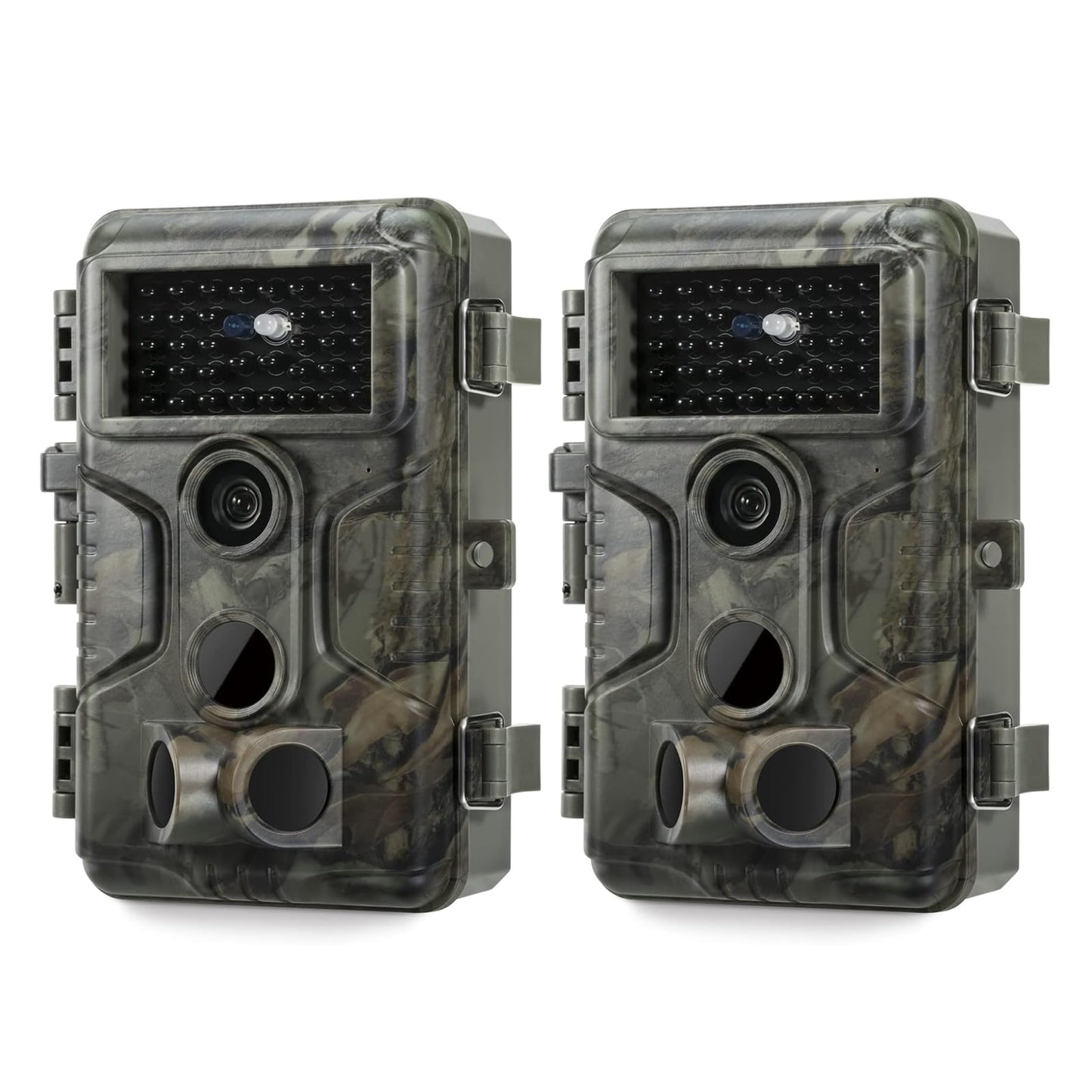GardePro A3S 2-Pack Trail Camera (Non-Cellular, Non-WiFi), Enhanced Low-Light Performance, 64MP Photo & 1296P HD Video, 0.1s Trigger, 100ft No-Glow Night Vision, Motion Activated Wildlife Camera