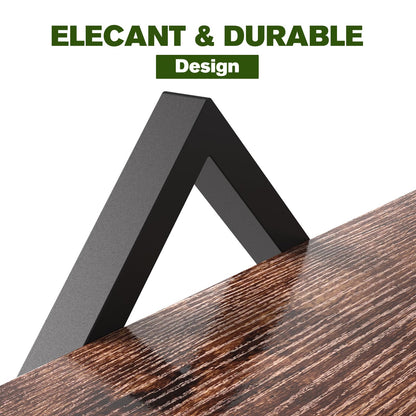 TALVADI Set of 2 Floating Shelves for Wall Planters for Indoor Plants Wall Plant Holder Plant Stand Indoor for Small Plant Window Plant Hanging Wall Shelves for Living Room Bedroom Bathroom (Brown)