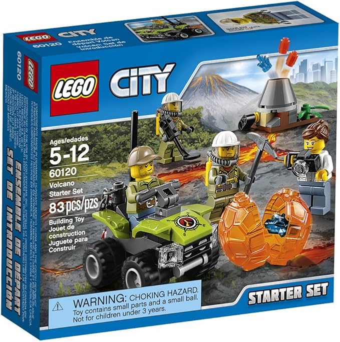 LEGO City Volcano Explorers 60120 Volcano Starter Set Building Kit (83 Piece)