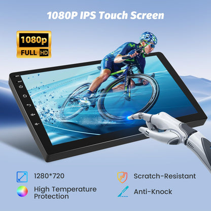 [8 Cores 4+64G] Android 15 Radio for Toyota Corolla EX 2005-2012, 9'' 1280*720 Touchscreen Upgrade with Wireless CarPlay, Android Auto, GPS Navigation, 5GHzWiFi, 32EQ, DSP, Bluetooth5.0, Mirror Link
