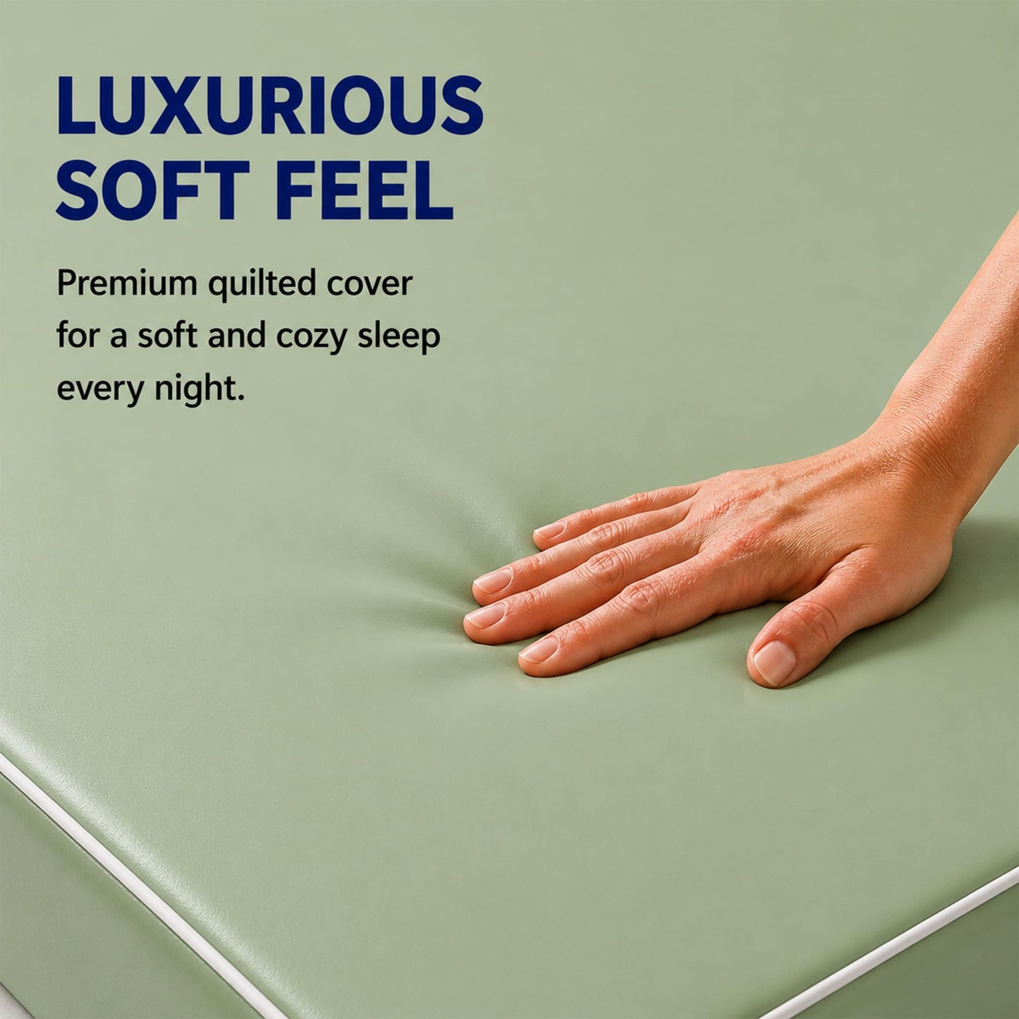 Greaton, 10-Inch Gel Memory Foam RV Mattress Replacement with Vinyl Cover, Medium Firm & Waterproof, Travel Camper Trailer Truck and Bunk, Pressure-Relief Support, Made in USA, 75" x 34"