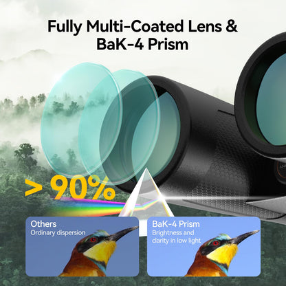 SVBONY Upgraded SV202 8x32 ED Binocular, Binoculars with Extra-Low Dispersion Lenses for Birdwatching, BAK4 & FMC Clearer, 7.8° Wide View Angle Quickly locate, Lightweight & Portable for Football Game