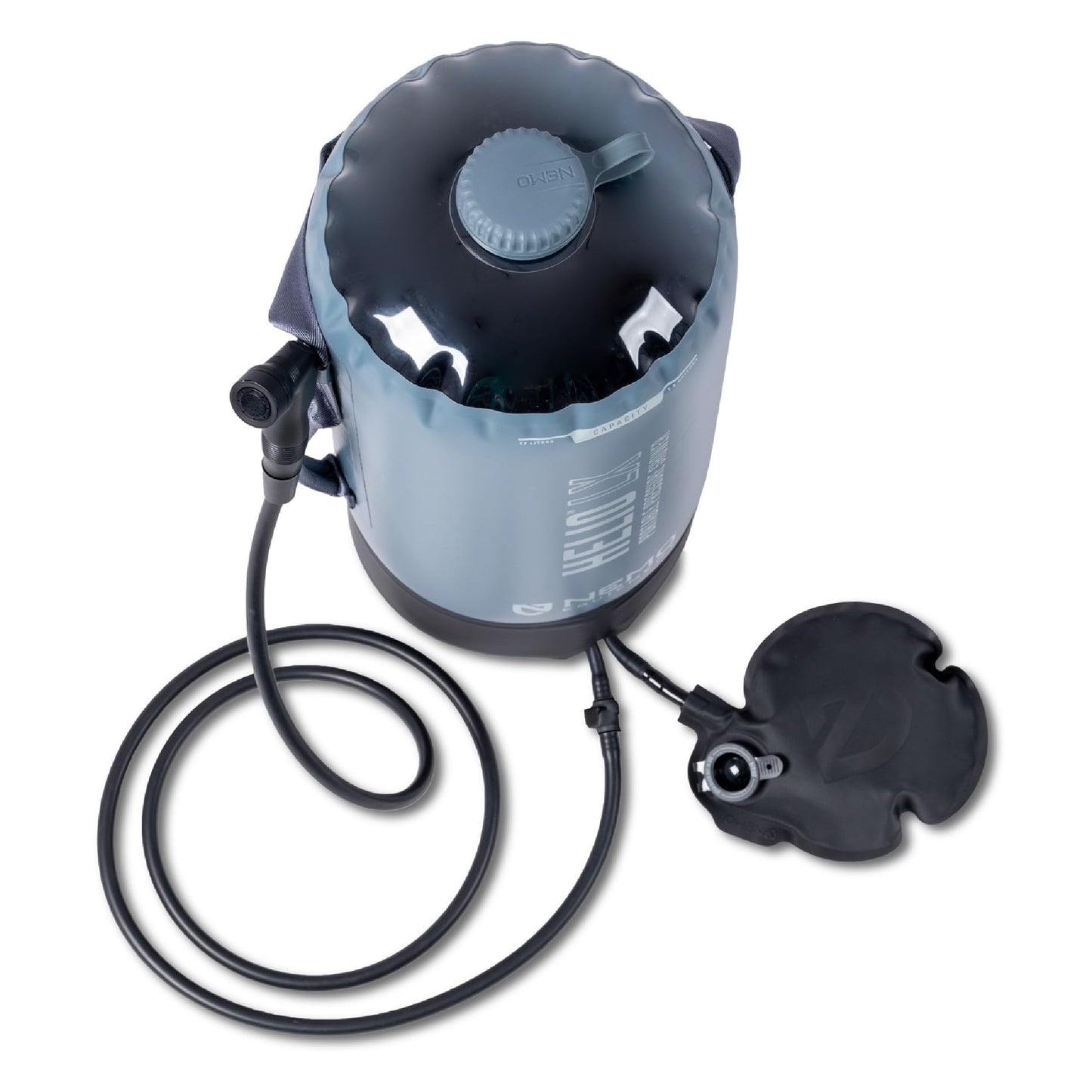 Nemo Equipment Helio LX Portable Pressure Shower - Fortress/Silt/Black - 22L