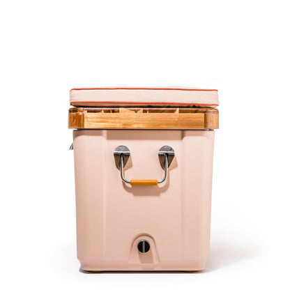 Business & Pleasure Co. Hemingway Cooler - 55 Quart Insulated Ice Chest Cooler - Great for Beach, Picnics, & Boating, Dusty Pink