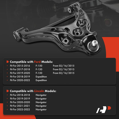 A-Premium Front Right Lower Control Arm, with Ball Joint & Bushing, Compatible with Ford F-150 2015-2020, Expedition 2018-2022, Lincoln Navigator 2018-2022