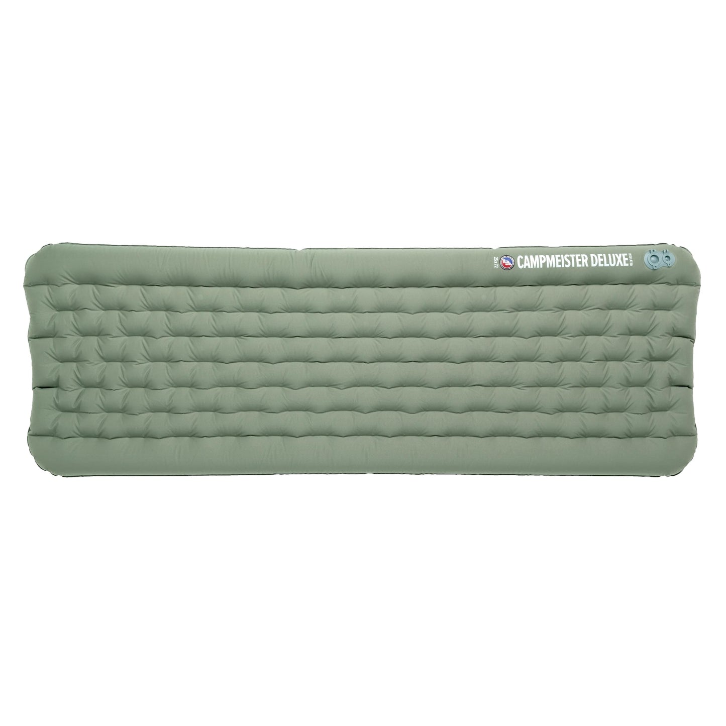 Big Agnes Campmeister Deluxe - Insulated Sleeping Pad, Ultralight Inflatable Mat For Camping, All Season Compact Backpacking And Hiking, 25x72 Wide Regular