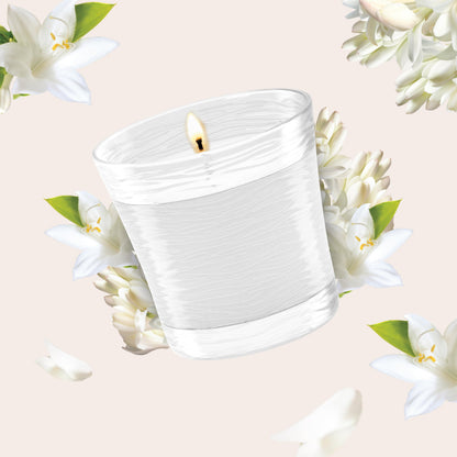 Glade 1-Wick Scented Candle Jar, Clean Linen, Air Freshener Infused with Essential Oils, 4.08 Oz