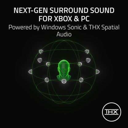 Razer BlackShark V3 Wireless Gaming Headset for Xbox: 50mm Drivers - Super Wideband Mic - 2.4 GHz, Bluetooth, USB - Works with PC, Mac, PS5, Nintendo Switch, Smartphone - Long Battery Life - White