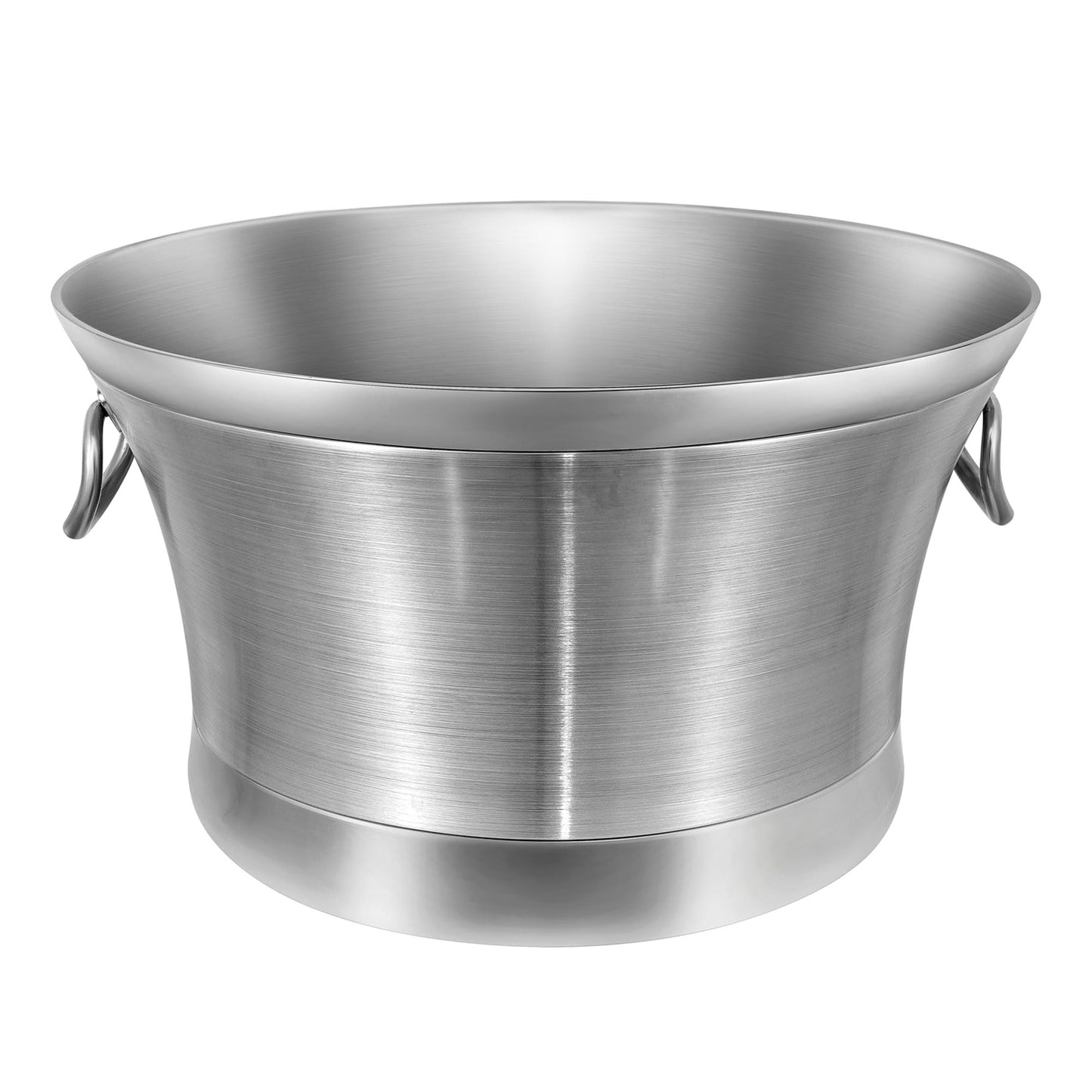 BARsics Large 6-Gallon Double Wall Stainless Steel Insulated Beverage Tub for Parties