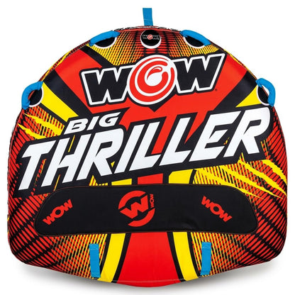 Wow Sports Thriller Towable Deck Tube - 1-2 Person - 340 lb Capacity - for Boating - Youth & Adults