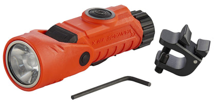 Streamlight 88901 Vantage 180 X 250-Lumen 7,200-Candela Helmet Mounted and Right Angle Firefighter LED Flashlight with Helmet Bracket, Orange