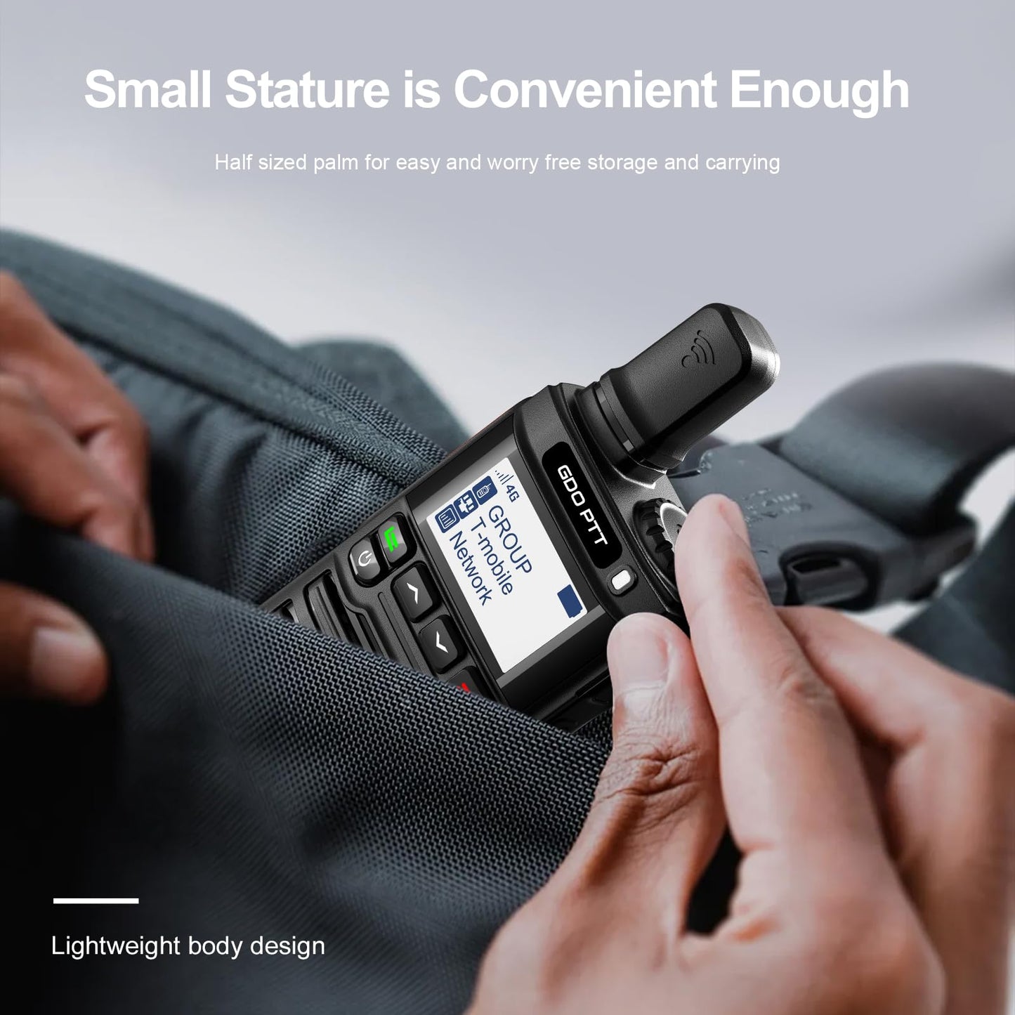 GODPTT Global Walkie Talkie【Free for Life】, Long Range Radio, Nationwide Unlimited Range, 4G LTE PoC Two-Way Radio, Stable Signal, Long Battery Life, Max Durability (2-Pack)