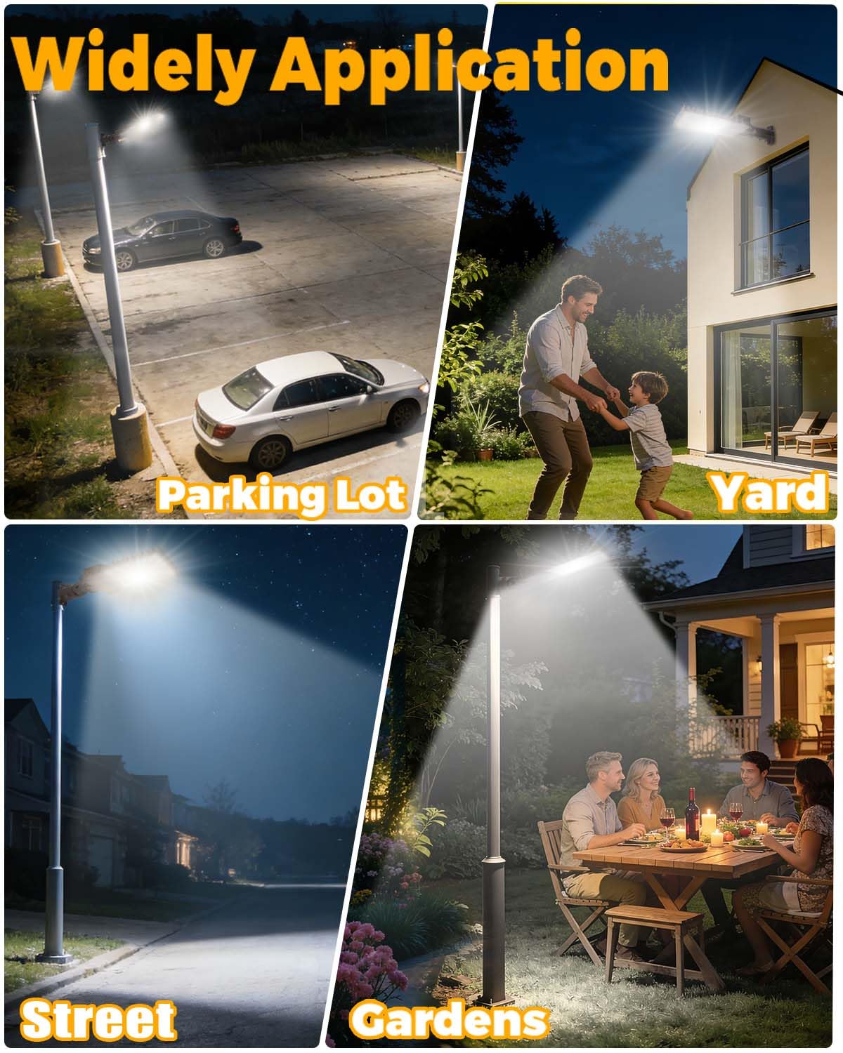 CLLIGHTING 150W Parking Lot Light: 160lm/W 5000K Arm & Slip Fitter Mount LED Parking Lot Lights for Outdoor - IP66 Waterproof Rating LED Pole Light for Driveway with 24000LM 1PACK