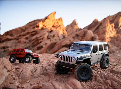 Axial RC Truck 1/6 SCX6 Jeep JLU Wrangler 4WD Rock Crawler RTR (Batteries and Charger Not Included): Silver AXI05000T2