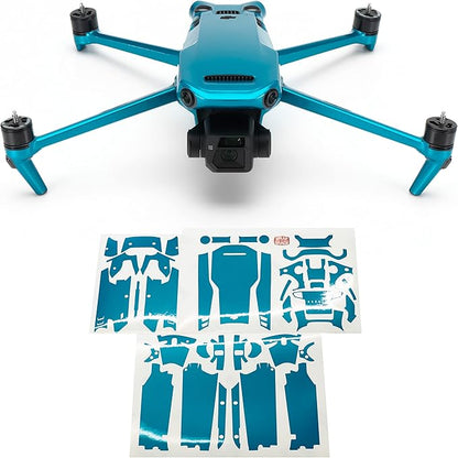 WRAPGRADE Full Skin Stickers for DJI Mavic 3 / Mavic 3 Classic (Caribbean Blue)