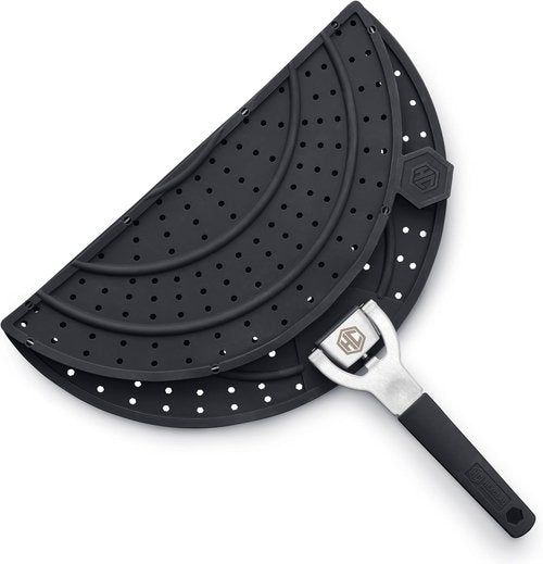 HexClad Grease Splatter Screen - Dishwasher-Safe, Folding Design for 10 & 12-Inch Pans | Heat-Safe to 480°F