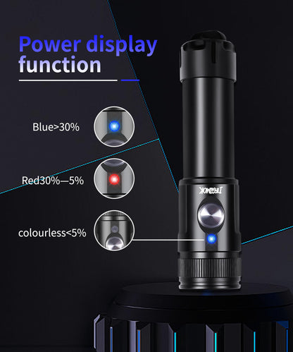 ITFGIMOK Super Bright Dive Light, IP68 Waterproof Flashlight with 3 Adjustable Beams (3° Spot/24° Flood/72° Wide), for Underwater Photography, Macro Video, Night Diving