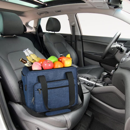 Electric Car Cooler for Vehicles, 26 QT Cooler, Folding and Portable Cool Bag for Cooling Pre-Cooled Food & Drinks, (Not Refrigerator, AC Adapter Not Include