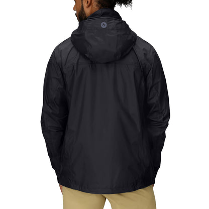 MARMOT Men's PreCip Eco Lightweight & Waterproof Rain Jacket, Black - Latest Collection, X-Large