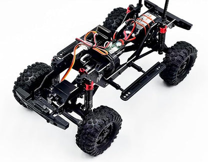 HOBBYPLUS CR-18P V3 Brushless Rushmore in -Hunter - Matte Sand - 1/18 Scale RC Truck Crawler with Off-Road RC Trucks Features Portal Axles &amp Metal Gears - RTR 2S/3S LiPo Compatible (1810419-V3)