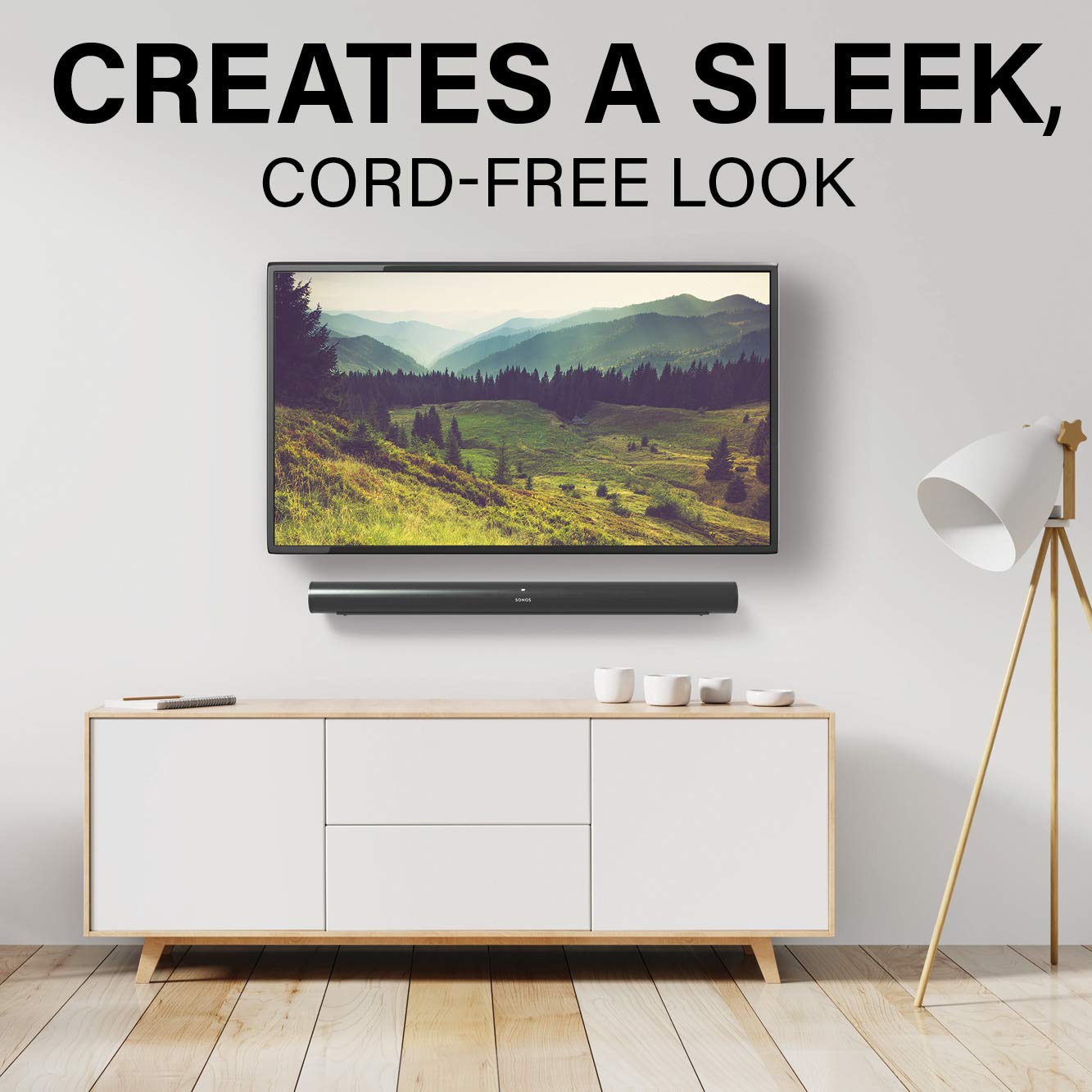 SANUS Ultimate in-Wall Cable Management Kit for Mounted TV & Soundbar - Includes Soundbar & TV Wire Management - Conceals Power, HDMI, Optical, and Low-Voltage Wires Behind Wall Model: WSIWPSB1