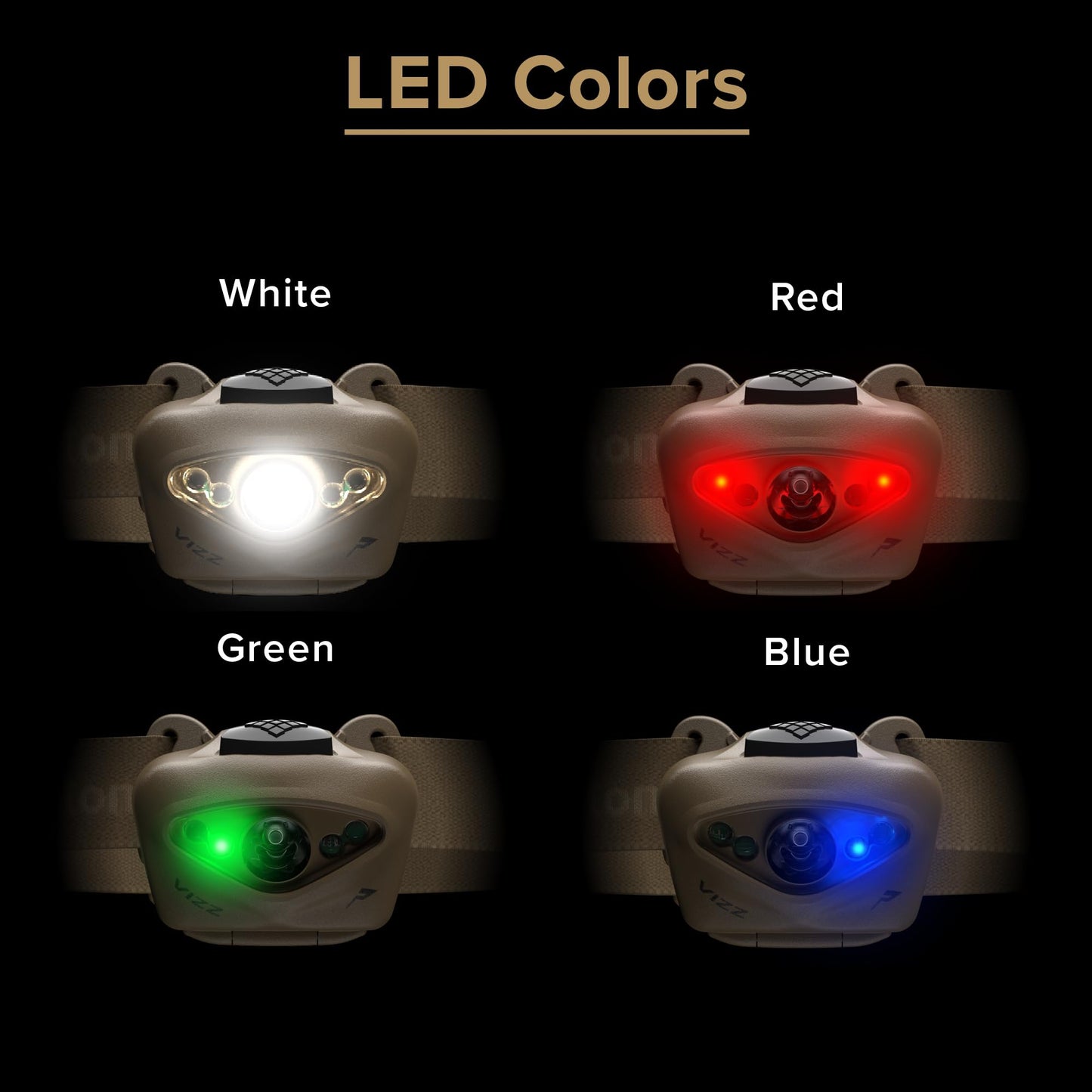 Princeton Tec Vizz 550 RGB MPLS Headlamp – 550 Lumen LED, Red Green Blue Mode Options, IPX7 Waterproof Housing, Helmet Mount Kit Included, Lightweight Professional Tactical Light