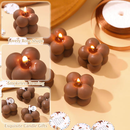 MTLEE 24 Sets Cowboy Baby Shower Favors Small Bubble Candle Baby Shower Favors for Guests Tea Candles Bulk with Stylish Ribbons Cards Gifts Party Decorations