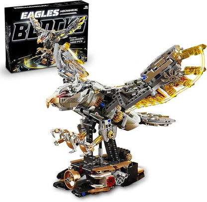 Mechanical Eagle Building Sets Compatible with Lego Birds Animal Collection Toy Home or Office Decor for Adults STEM Building Gift for Teens Boys and Girls 8-14 (1168PCS)