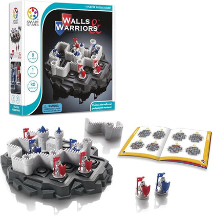 SmartGames Wall &amp Warriors – Medieval Logic Puzzle with 80 Challenges for Ages 8+