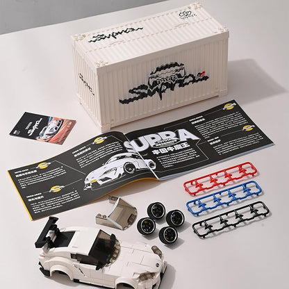 Toyota Supra Building Car with Display Container Toyota Officially Licensed Compatible with Speed Champions Sports Racing Car Building Toys for Adults and Kids Boys Aged 8-16 (367PCS)