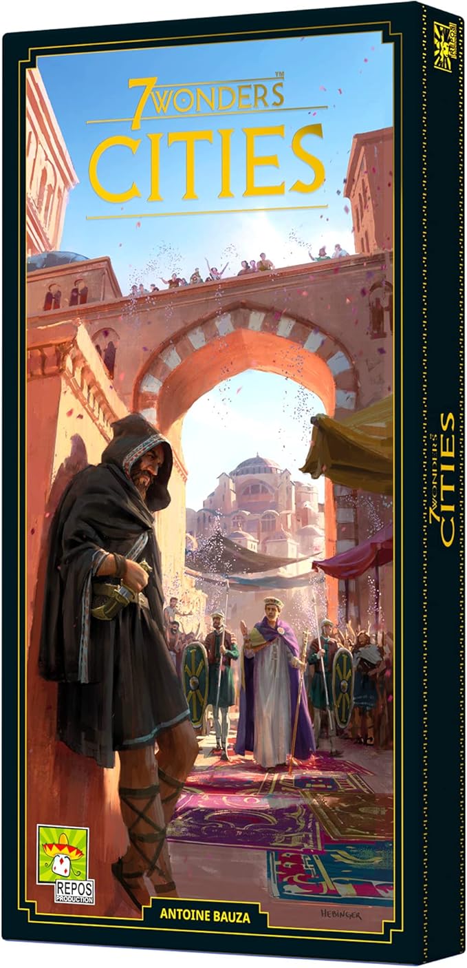 Asmodee 7 Wonders Cities Board Game EXPANSION - Forge Alliances and Expand Your Influence Civilization Strategy Game for Kids and Adults Ages 10+ 3-7 Players 40 Min Playtime