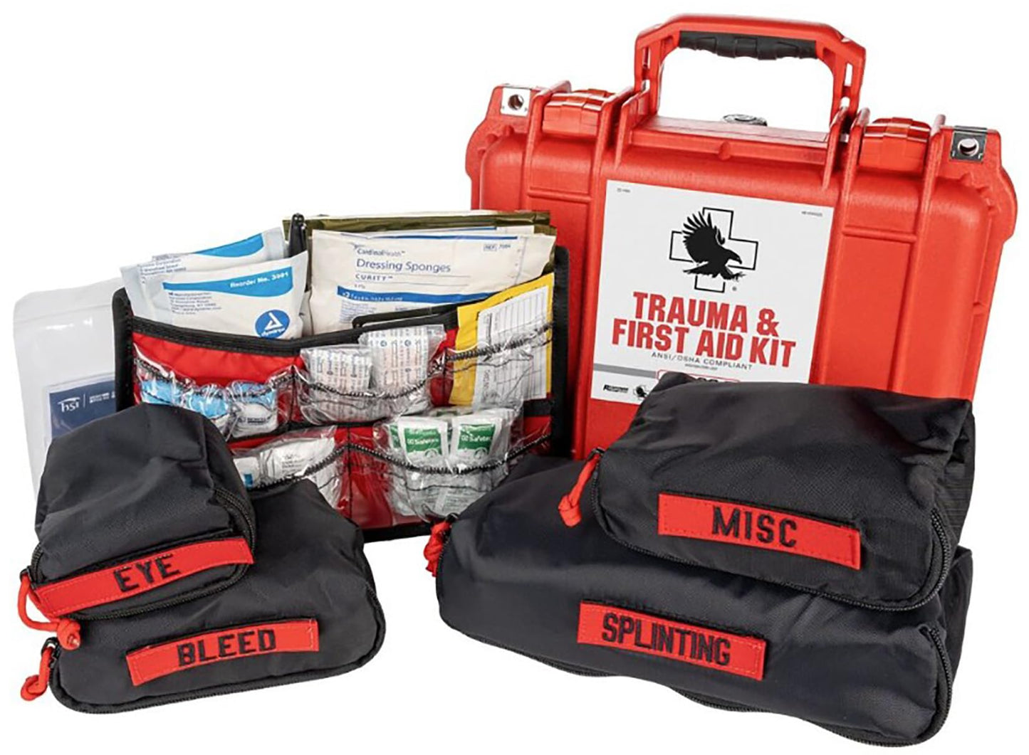 North American Rescue TFAK Trauma First Aid Kit (Class B) NAR T-FAK Emergency Injuries Workplace Aids (80-1034)