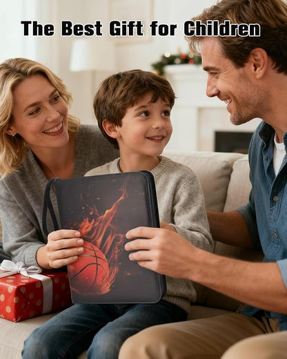 Basketball Card Binder2025-2026 Sports Trading Card with Sleeves Holder Album810 Pockets Basketball Card Holder Sheets Display Storage Protectors for Collectors Boys and Girls Gift