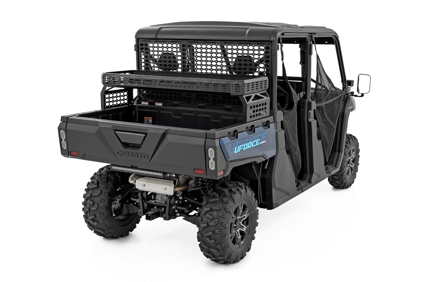 Rough Country Over Bed Cargo Rack for CFMOTO UFORCE 1000, UFORCE 1000 XL & U10 Pro - Heavy-Duty Steel UTV Bed Rack with Molle Panels