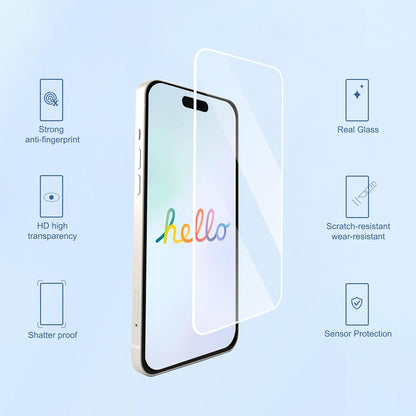 Ailun 3-Pack Screen Protector for iPhone 17 - Case Friendly Tempered Glass with Camera Lens Protectors