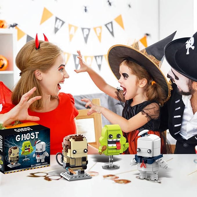 Halloween Ghost Action Figure Building Set Compatible with Lego for AdultsBusters Horror Present for Fans Home DecorChristmas Toys for Kids