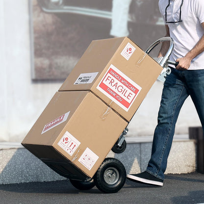VEVOR Aluminum Truck, 2 in 1, 800 lbs Load Capacity, Heavy Duty Industrial Convertible Folding Hand Truck and Dolly, Utility Cart Converts from Hand Truck to Platform Cart with Rubber Wheels