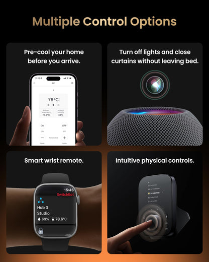 SwitchBot Universal Remote Control with Hub 3, Multi-use Smart Remote with Customize App, Control 25 IR/Bluetooth Devices and 10 Scenes, Compatible with TV/AC/SwitchBot BLE Devices