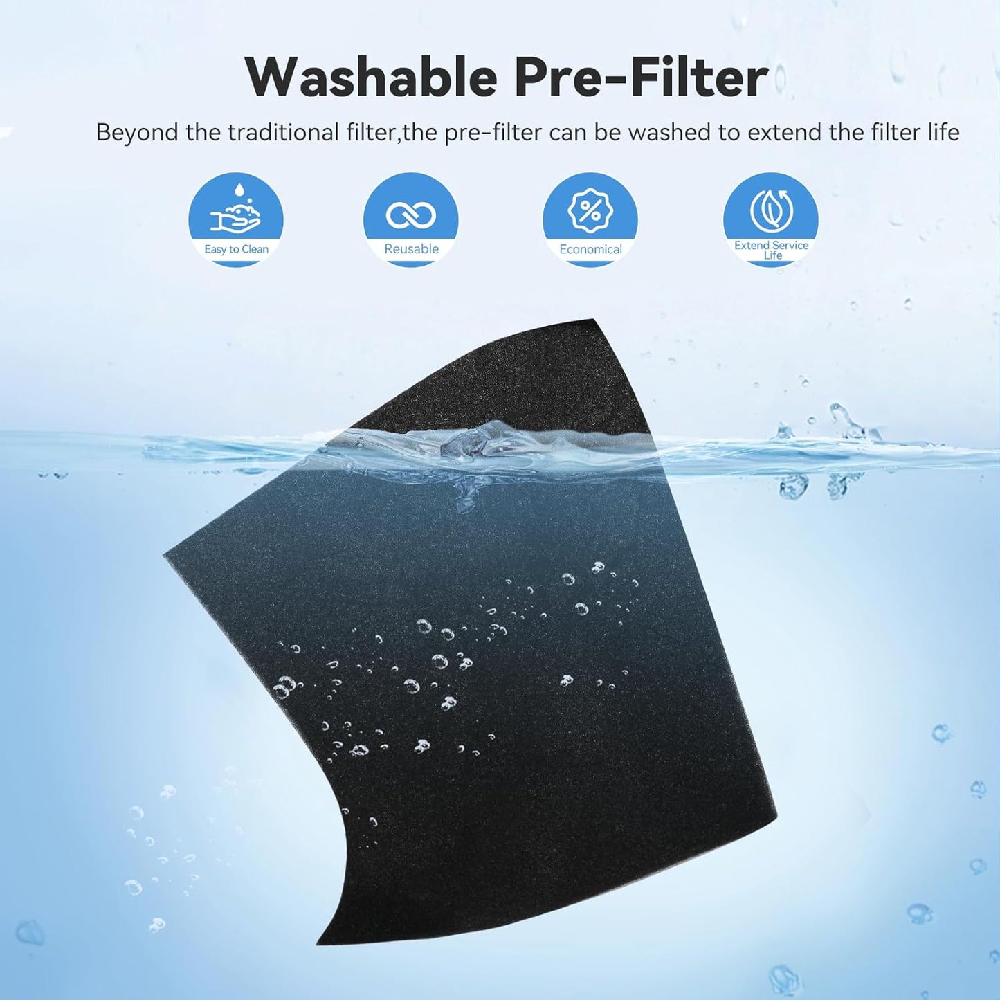 YARIKI Air Purifier - H13 HEPA Filter for Homes | Covers Up to 1500 Sq Ft, Quiet 22 dB, Black
