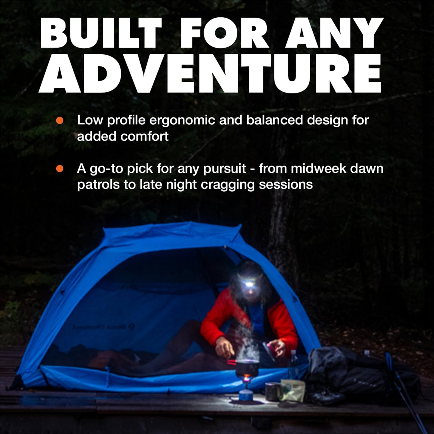 BLACK DIAMOND Spot 400-R Rechargeable Headlamp | 400 Lumens, Dimmable | Micro-USB Charging | Waterproof & Compact | Camping, Hiking, Running | Bordeaux